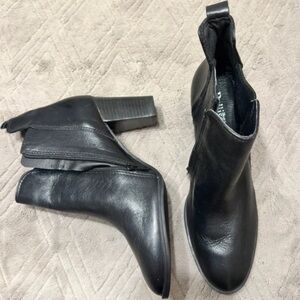 Others Follow Sleek Black Heeled Boots